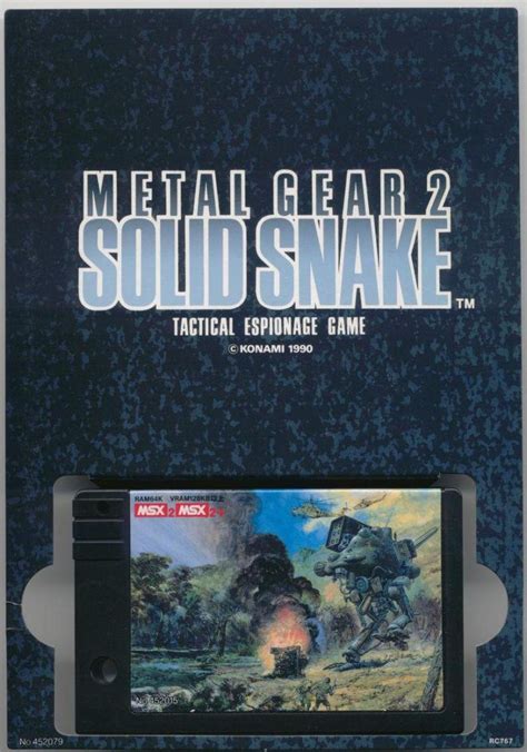 metal gear 2 msx box|metal gear 2 msx manual.